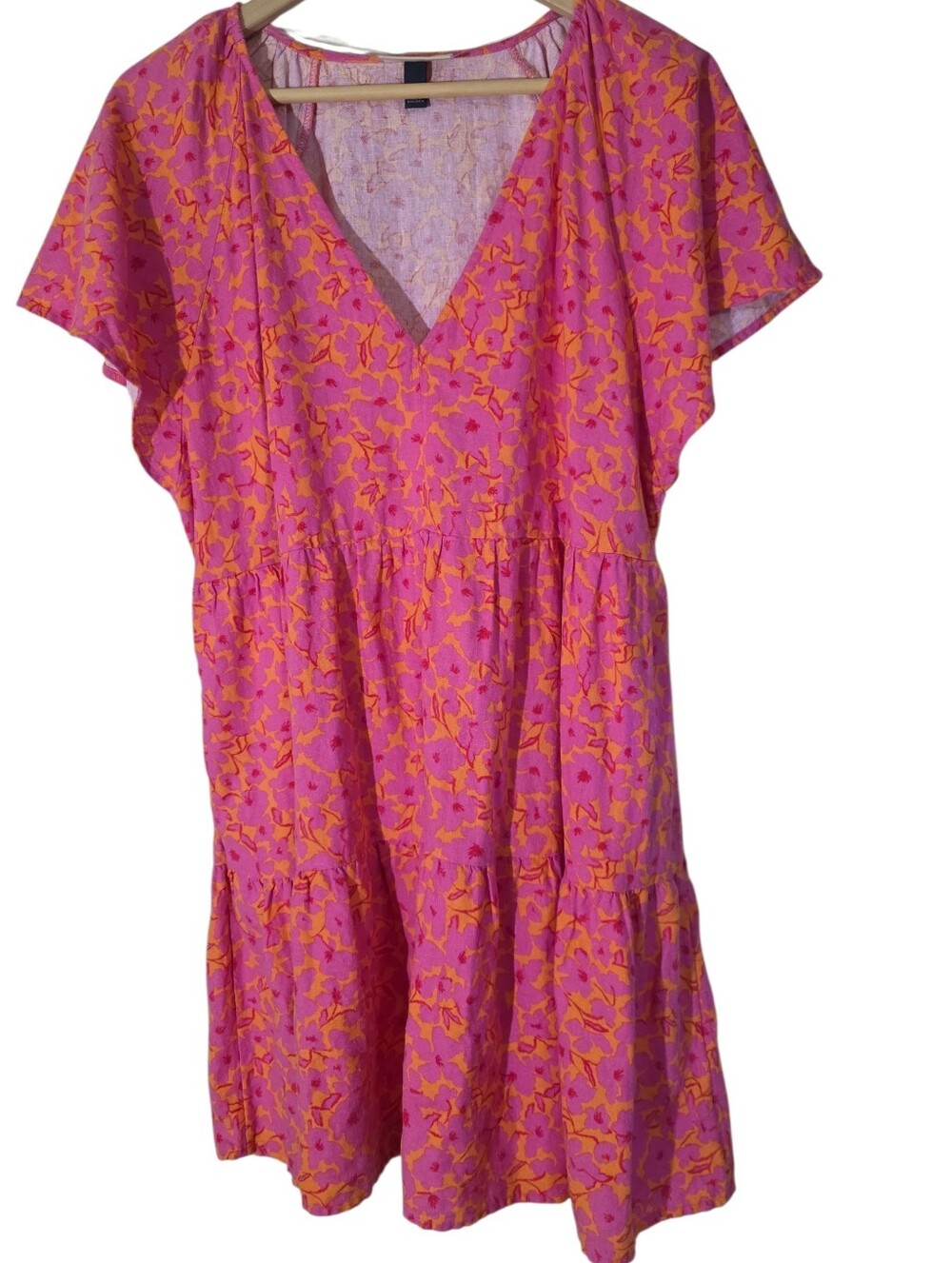 Universal Thread Linen Rayon V-Neck Mini Dress
